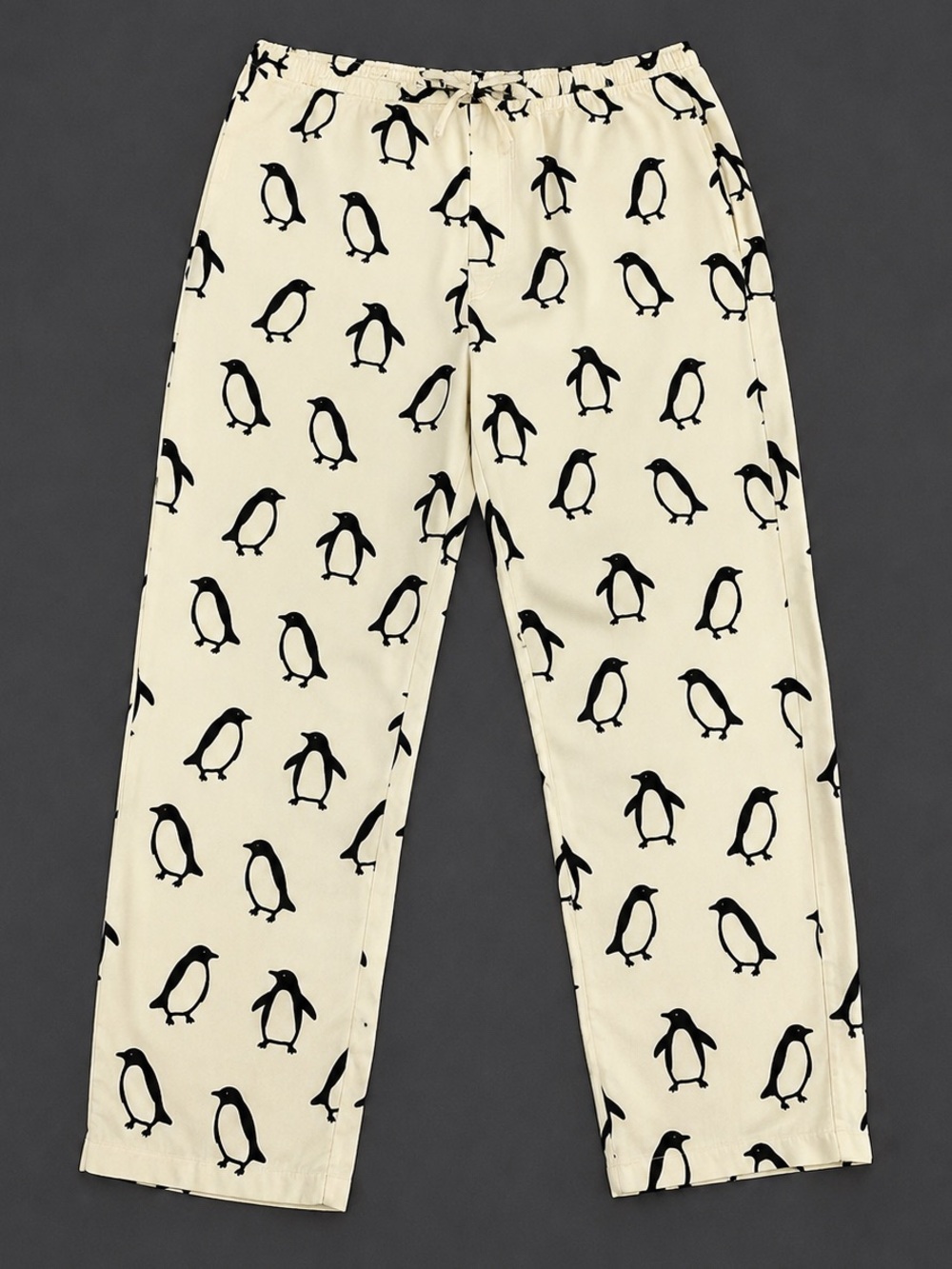 Hanna Andersson Adult Large 100% Cotton Penguin Print Pajama Pants Lounge Sleep